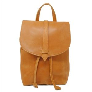 able mini leather backpack